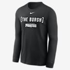 Pittsburgh Pirates Fashion Men's Nike MLB Long-Sleeve T-Shirt - Black