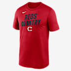 Cincinnati Reds City Connect Team Phrase Script Men's Nike Dri-FIT MLB T-Shirt - Red