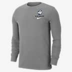 Nike College Dri-FIT (Georgetown) Men's Long-Sleeve T-Shirt - Dark Grey Heather