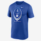 Playera universitaria Nike Dri-FIT para hombre Duke Primetime Football Icon Legend - Royal