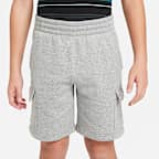 Shorts cargo para niños talla grande Nike Sportswear Club Fleece