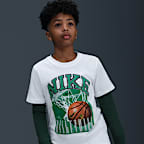 Playera para niños talla grande Nike Sportswear
