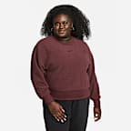 Nike Sportswear Plush Women's Mod Crop Crew-Neck Sweatshirt (Plus Size)