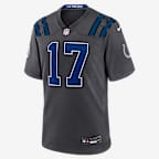 Jersey Nike de la NFL Game para hombre Daniel Jones Indianapolis Colts Rivalries Collection - Antracita