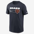 Playera Nike NFL Chicago Bears Division Essential para hombre - Azul marino