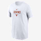 Texas 2-Hit Stacked Men's Nike College T-Shirt - White