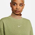 Sudadera oversized de cuello redondo de tejido Fleece para mujer Nike Sportswear Phoenix