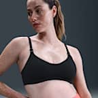 Damski stanik sportowy do karmienia zapewniający lekkie wsparcie z wkładkami (ciążowy) Nike (M) Alate Minimalist