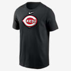 Cincinnati Reds Fuse Large Logo Men's Nike MLB T-Shirt - Black