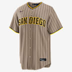 Fernando Tatis Jr. San Diego Padres Men's Nike MLB Replica Jersey - Khaki