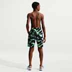 Shorts de playa o alberca con forro de ropa interior de 18 cm para niño talla grande Nike Swim Breaker