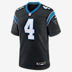 Tetairoa McMillan Carolina Panthers 2025 NFL Draft First Round Pick Men's Nike NFL Game Jersey - Black