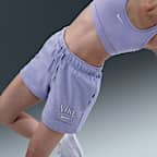 나이키 스포츠웨어 클럽 플리스 여성 미드라이즈 4인치 그래픽 쇼츠