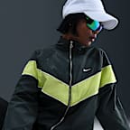 Nike Windrunner vevd UV-jakke med ledig passform og hel glidelås til dame