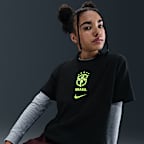 Brazil Premium Goalkeeper Big Kids' Nike Soccer T-Shirt
