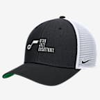 Utah Jazz 2024/25 Rise Icon Edition Nike NBA Trucker Cap - Black