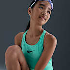 Traje de baño de una pieza con espalda deportiva para niña talla grande Nike Swim Effortless Essential