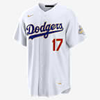 Shohei Ohtani Los Angeles Dodgers 2025 World Series Champion Gold Series Men's Nike MLB Stadium Jersey - White