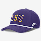 LSU Legacy Basketball Rope Rise Men's Nike College Adjustable Hat - Purple