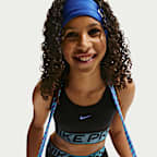 Bra deportivo con detalles brillantes para niños talla grande Nike Pro Swoosh