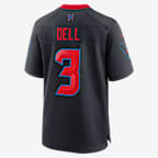 Tank Dell Houston Texans Men's Nike NFL Game Football Jersey