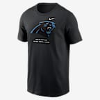 Playera Nike de la NFL para hombre Carolina Panthers Essential - Negro