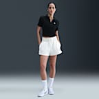 Polo de tenis de manga corta cropped para mujer NikeCourt Heritage