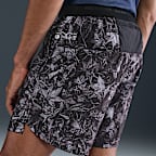 Nike Stride Men's Dri-FIT 18cm (approx.) Brief-Lined Printed Running Shorts