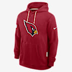 Arizona Cardinals Initial Home Sideline Men's Nike Dri-FIT NFL Pullover Hoodie - Red