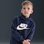 Conjunto de sudadera con gorro para niños talla chica Nike Sportswear Club Fleece