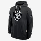 Las Vegas Raiders Initial Home Sideline Men's Nike Dri-FIT NFL Pullover Hoodie