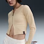 Dámský přiléhavý svetr Nike Football FFF Chill Rib se zipem po celé délce