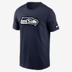 Seattle Seahawks Logo Essential Men's Nike NFL T-Shirt - Navy