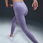 Leggings de cintura alta sin costura delantera de 7/8 para mujer Nike Universa