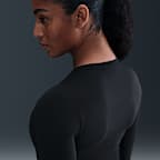 Dámské tričko Nike One Fitted Dri-FIT s dlouhým rukávem