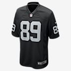 Jersey Nike de la NFL Game para hombre Brock Bowers Las Vegas Raiders - Negro