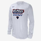 DePaul Men's Nike College Long-Sleeve T-Shirt - White