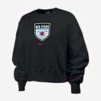 Chicago Red Stars Phoenix Fleece Women's Nike NWSL Crew-Neck Sweatshirt - Black