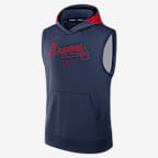 Atlanta Braves Authentic Collection Men’s Nike Dri-FIT MLB Sleeveless Pullover Hoodie
