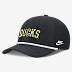 Oregon Legacy Basketball Rope Rise Men's Nike College Adjustable Hat - Black