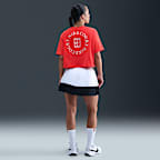 Nike Slam Women's Dri-FIT Short-Sleeve Cropped Tennis T-Shirt