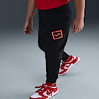 Pants de tejido Fleece para niños talla pequeña Nike Glow With Me