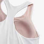 Camiseta de tirantes con bra deportivo con almohadilla de media sujeción para mujer (talla grande) Nike Swoosh