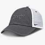 Chicago White Sox Wordmark Club Men's Nike MLB Trucker Adjustable Hat - Grey