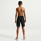 Shorts de playa o alberca con forro de ropa interior de 18 cm para niño talla grande Nike Swim Breaker