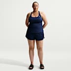 Tankini de cuello cuadrado para mujer (talla grande) Nike Swim Effortless Essential