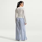 Nike Sportswear Chill Poplin Women's Loose Mid-Rise Woven Striped Trousers