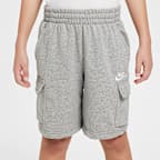 Shorts cargo de French Terry para niños talla grande Nike Sportswear Club