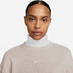 Sudadera oversized de cuello redondo de tejido Fleece para mujer Nike Sportswear Phoenix