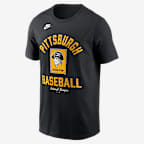 Pittsburgh Pirates Cooperstown Men's Nike MLB T-Shirt - Black